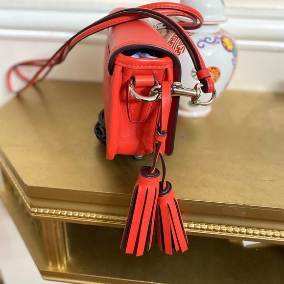 Coach Rare Orange natural Leather Crossbody - Picture 10 of 12